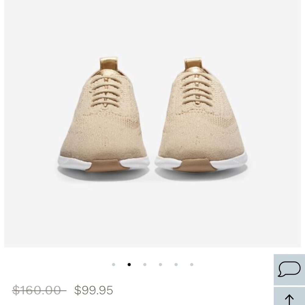 Cole Haan 2.0 ZeroGrand Wingtip Oxford {tan, 7.5}